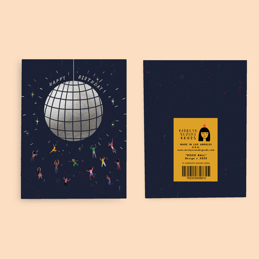 Carolyn Suzuki :: Disco Ball Birthday Card