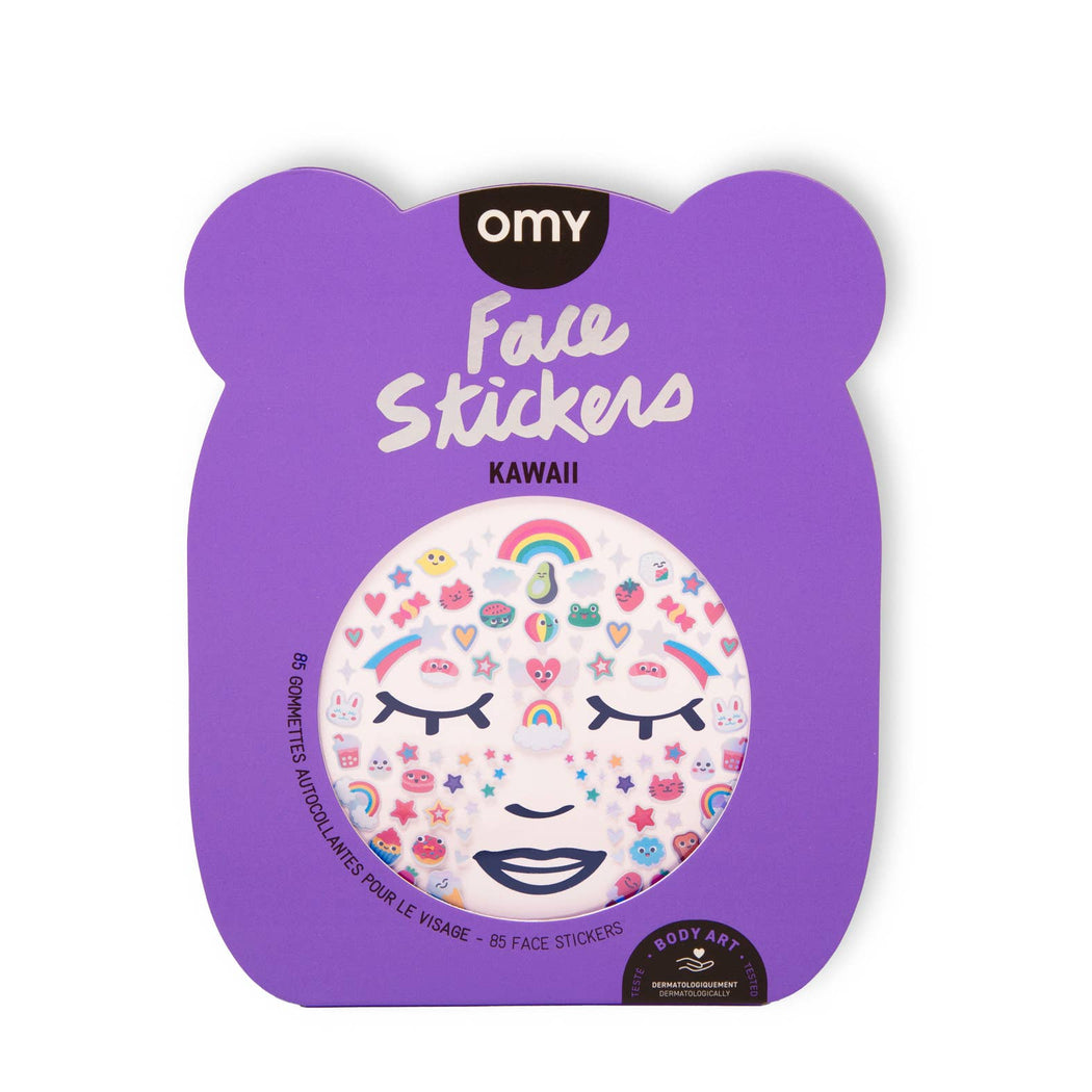 OMY:: Face Stickers, Kawaii