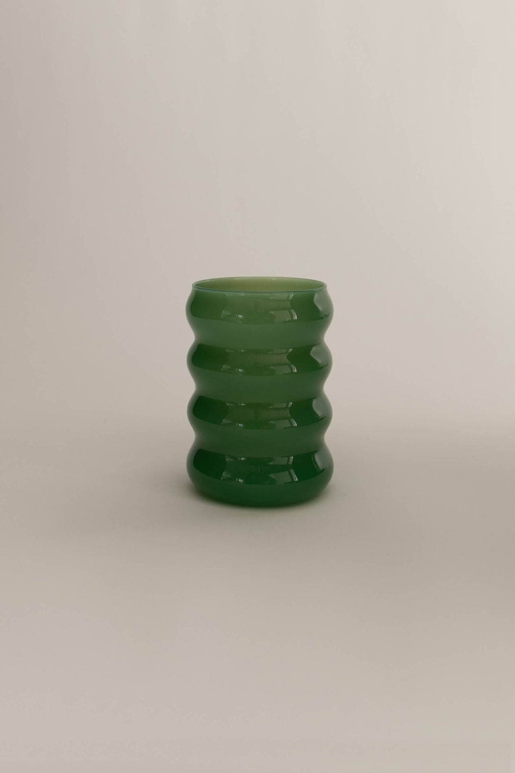 Sophie Lou Jacobsen :: Opaque Ripple Cup, Jade, Set of 2