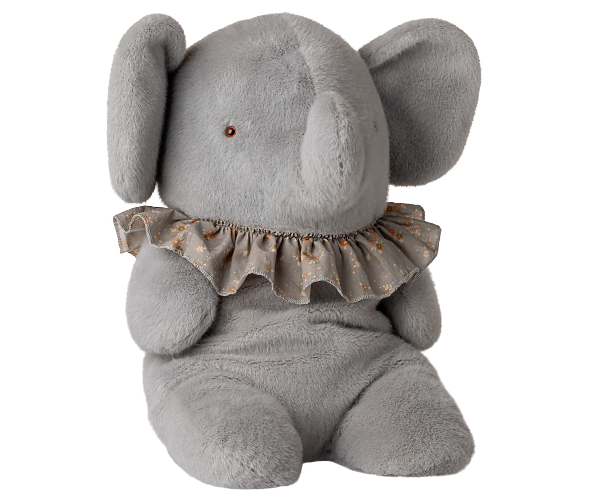 Maileg :: Big Plush Elephant, Blue/Grey