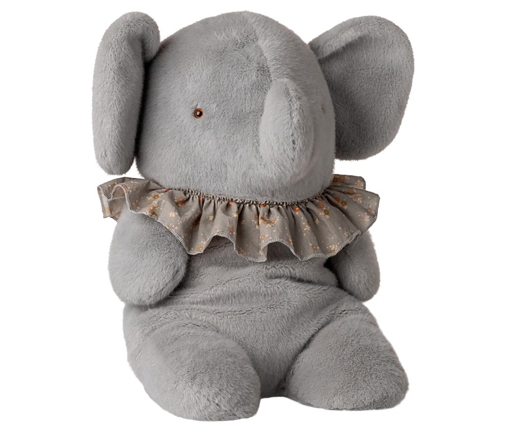 Maileg :: Big Plush Elephant, Blue/Grey