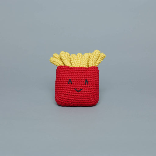 Ware of the Dog :: Hand Knit French Fries Dog Toy