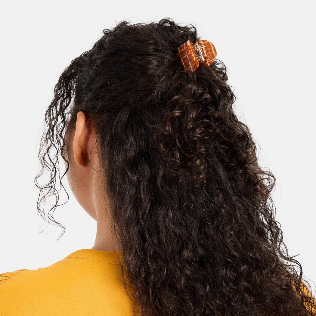 CHUNKS :: Midi Ursa Claw in Caramel Plaid