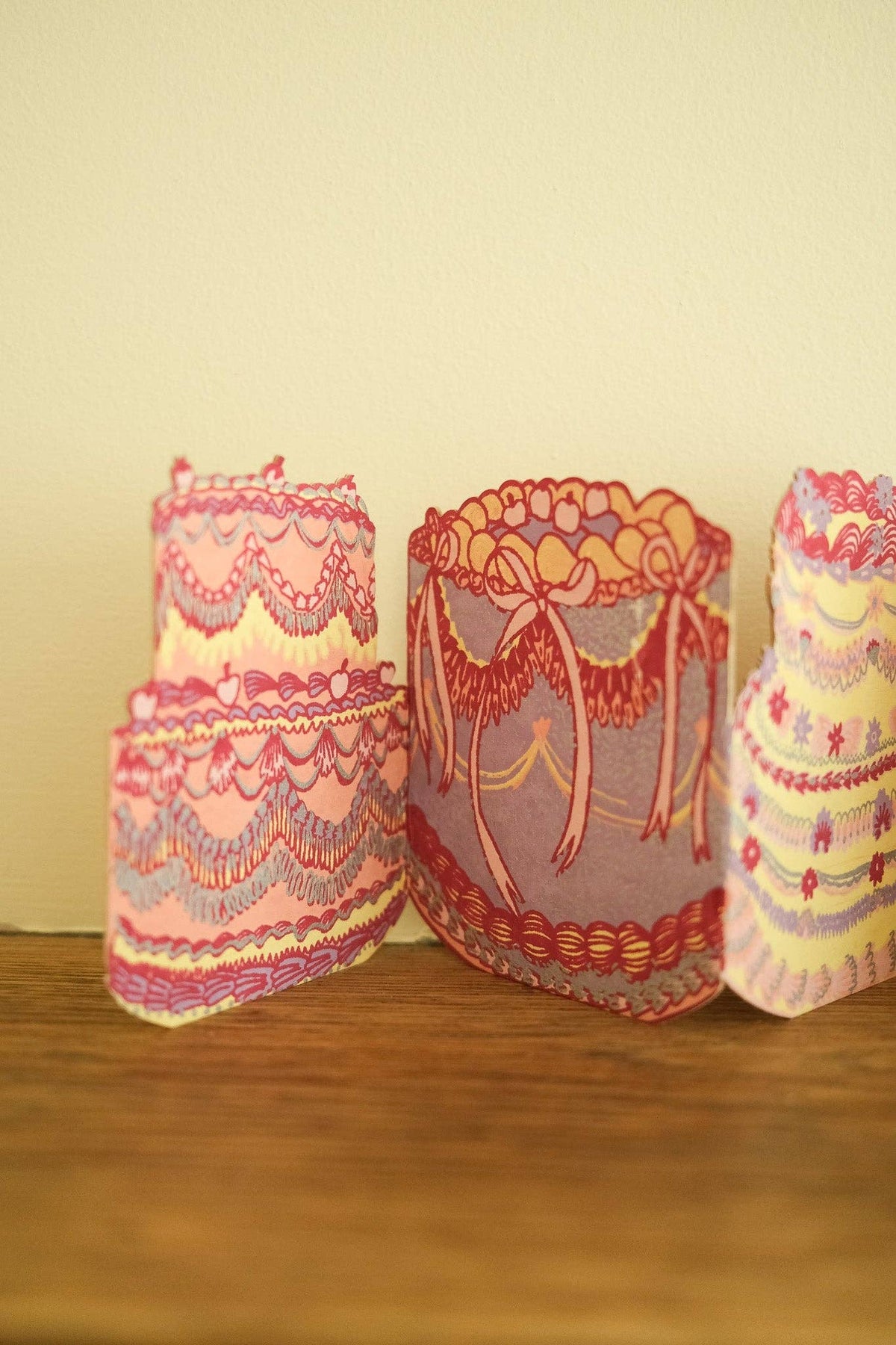 East End Press :: Birthday Cake Concertina Greeting Card