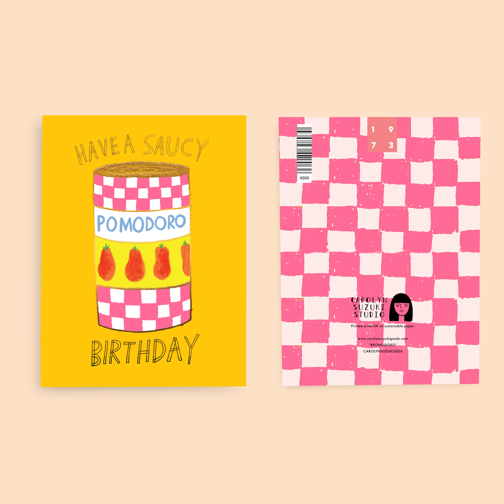 Carolyn Suzuki :: Pomodoro Birthday Card
