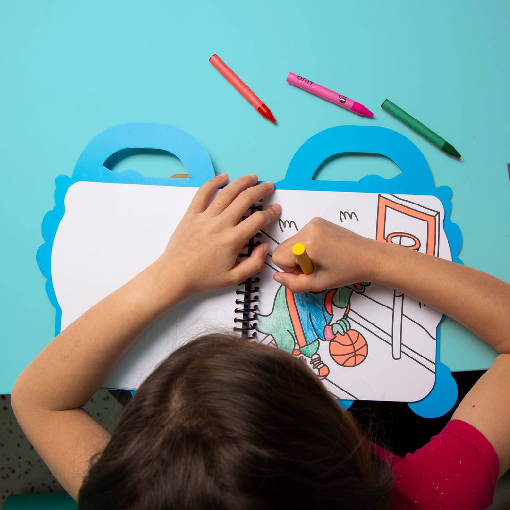 OMY :: Dino Super Coloring & Sticker Book