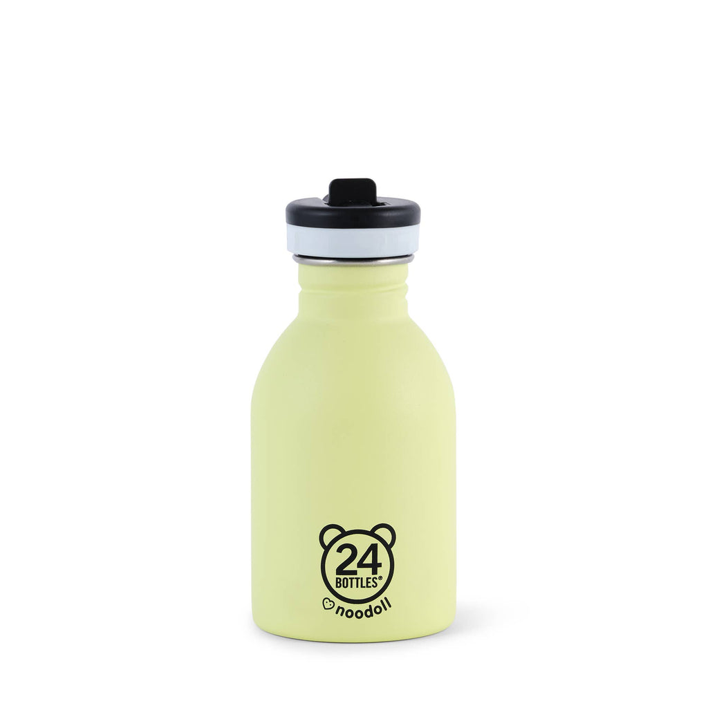 Noodoll :: Stainless Steel Water Bottle, Ricecracker Mouse Yellow