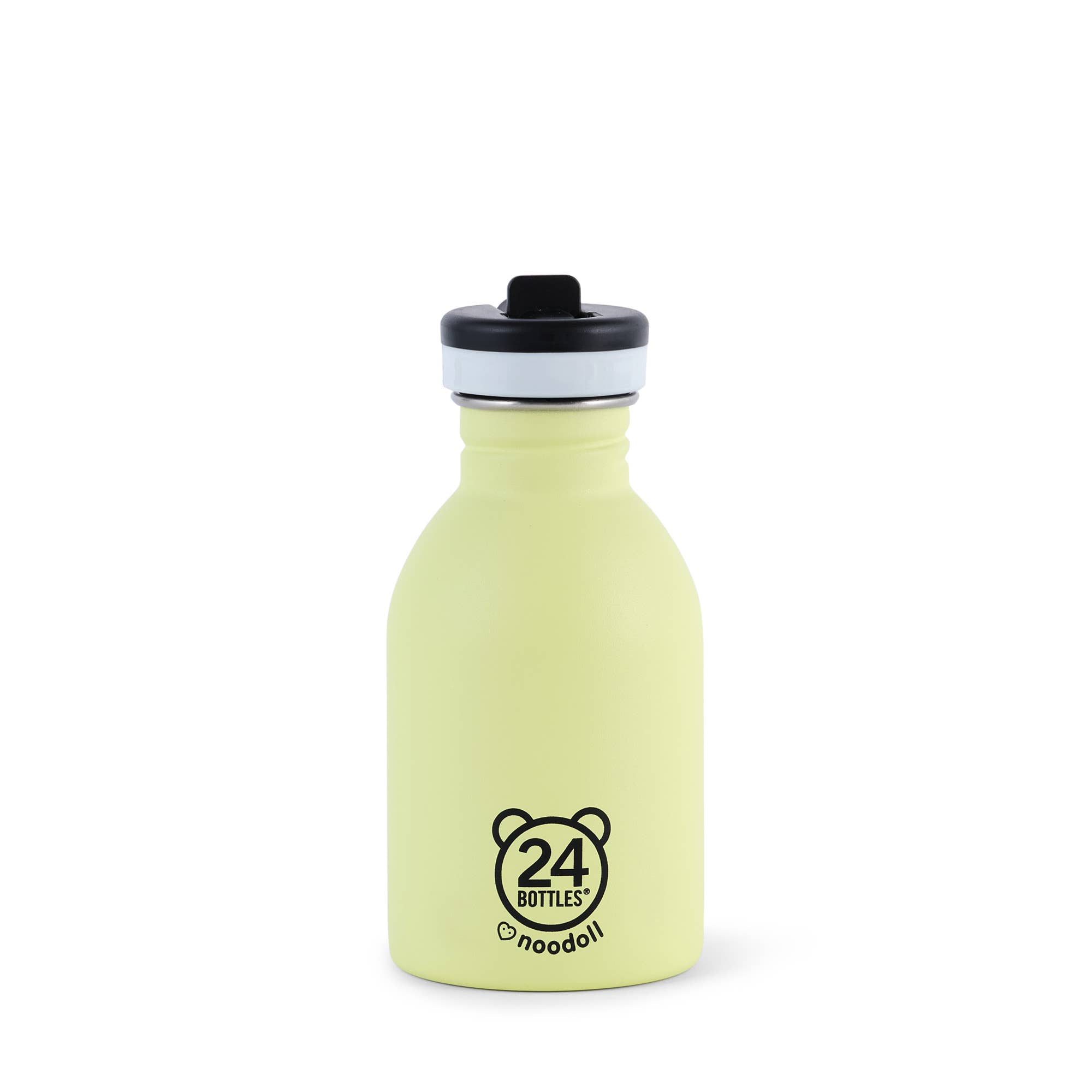 Noodoll :: Stainless Steel Water Bottle, Ricecracker Mouse Yellow