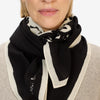 Inoui Editions :: Feline 100 Square Scarf, Black
