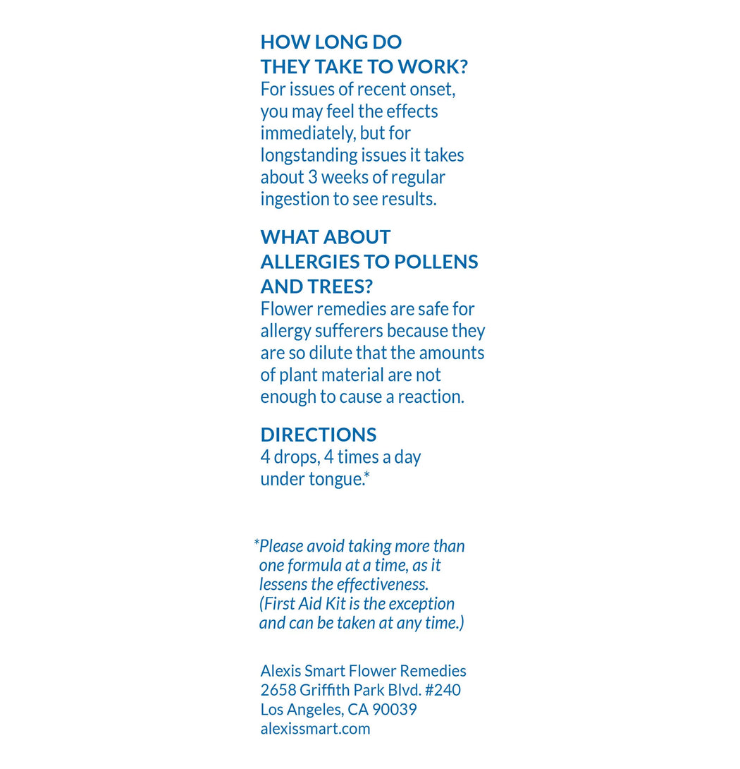 Alexis Smart Flower Remedies :: First Aid Kit