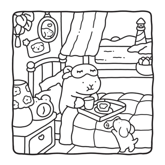 Cozy Capybara Coloring Book
