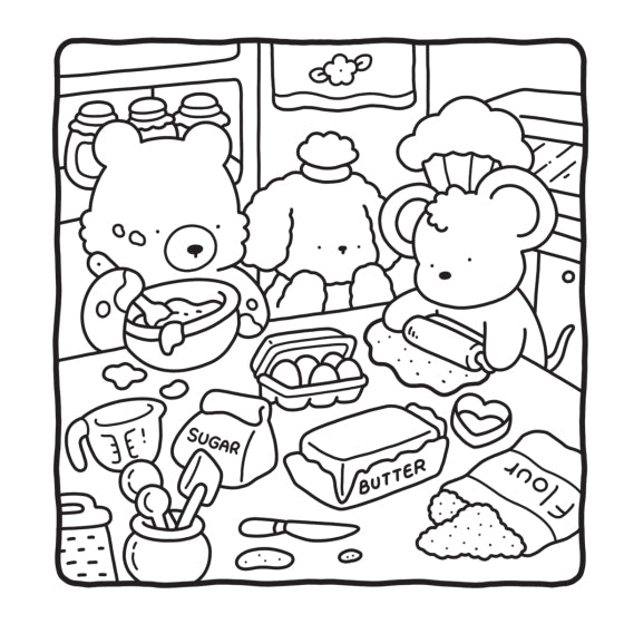Cozy Friends Coloring Book
