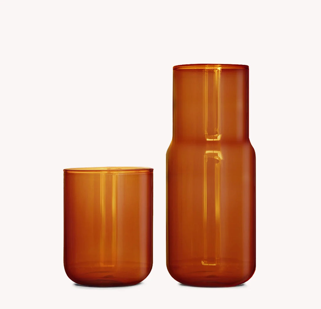 Gry Mattr: Tinted Glass Carafe, Amber