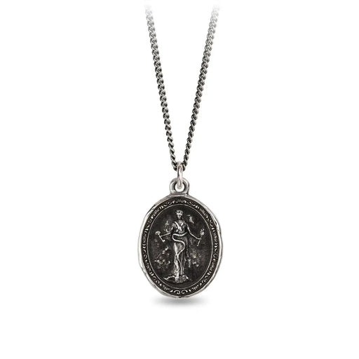 Pyrrha :: Hecate Silver Goddess Necklace 16"