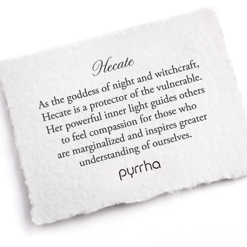 Pyrrha :: Hecate Silver Goddess Necklace 16"