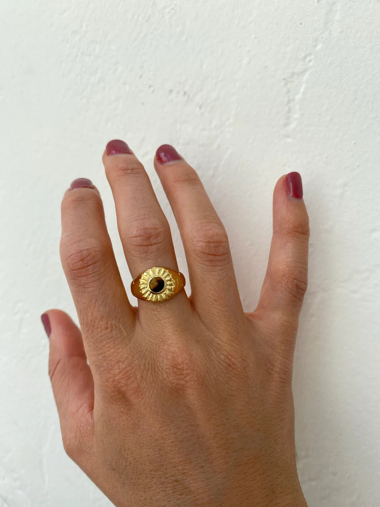 Mercurial Studio :: Beam Ring, Tiger Eye