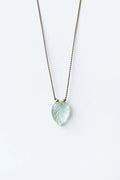 See Real Flowers :: Green Amethyst Leaf Necklace