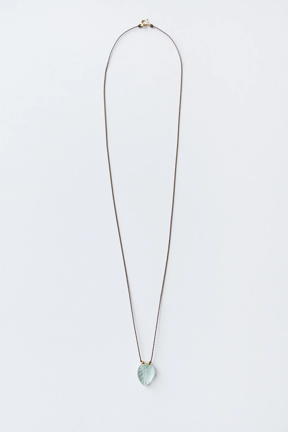 See Real Flowers :: Green Amethyst Leaf Necklace