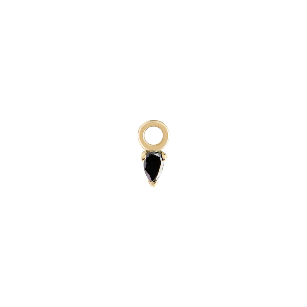 Metier Jewelry :: Black Diamond Pear Dangle w/ Black Diamond Hoop
