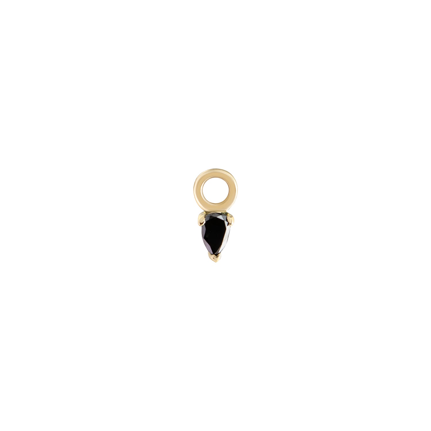 Metier Jewelry :: Black Diamond Pear Dangle w/ Black Diamond Hoop