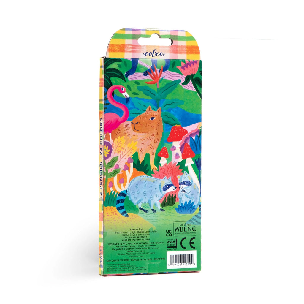 Eeboo :: Fawn & Sun 12 Double Sided Pencils
