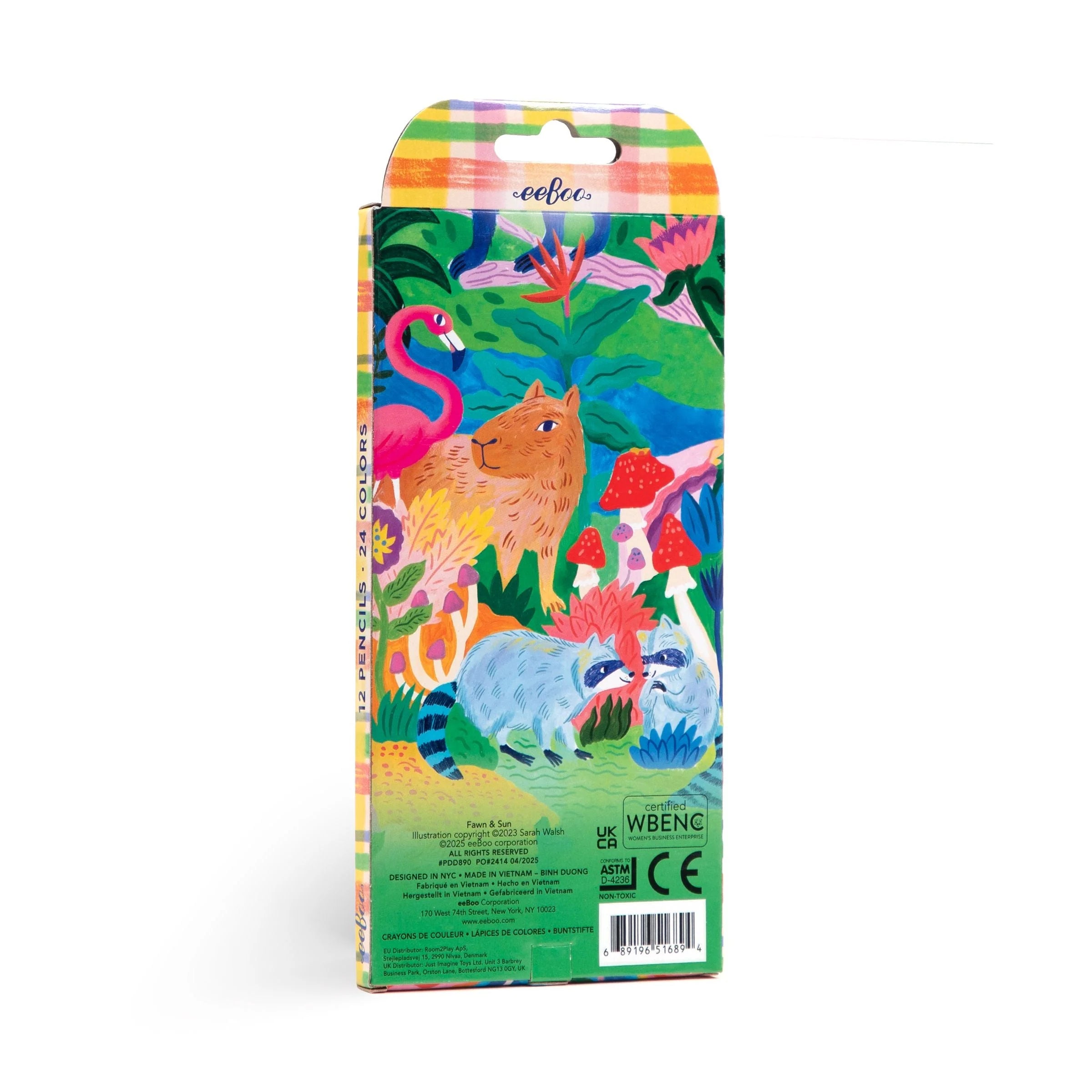 Eeboo :: Fawn & Sun 12 Double Sided Pencils