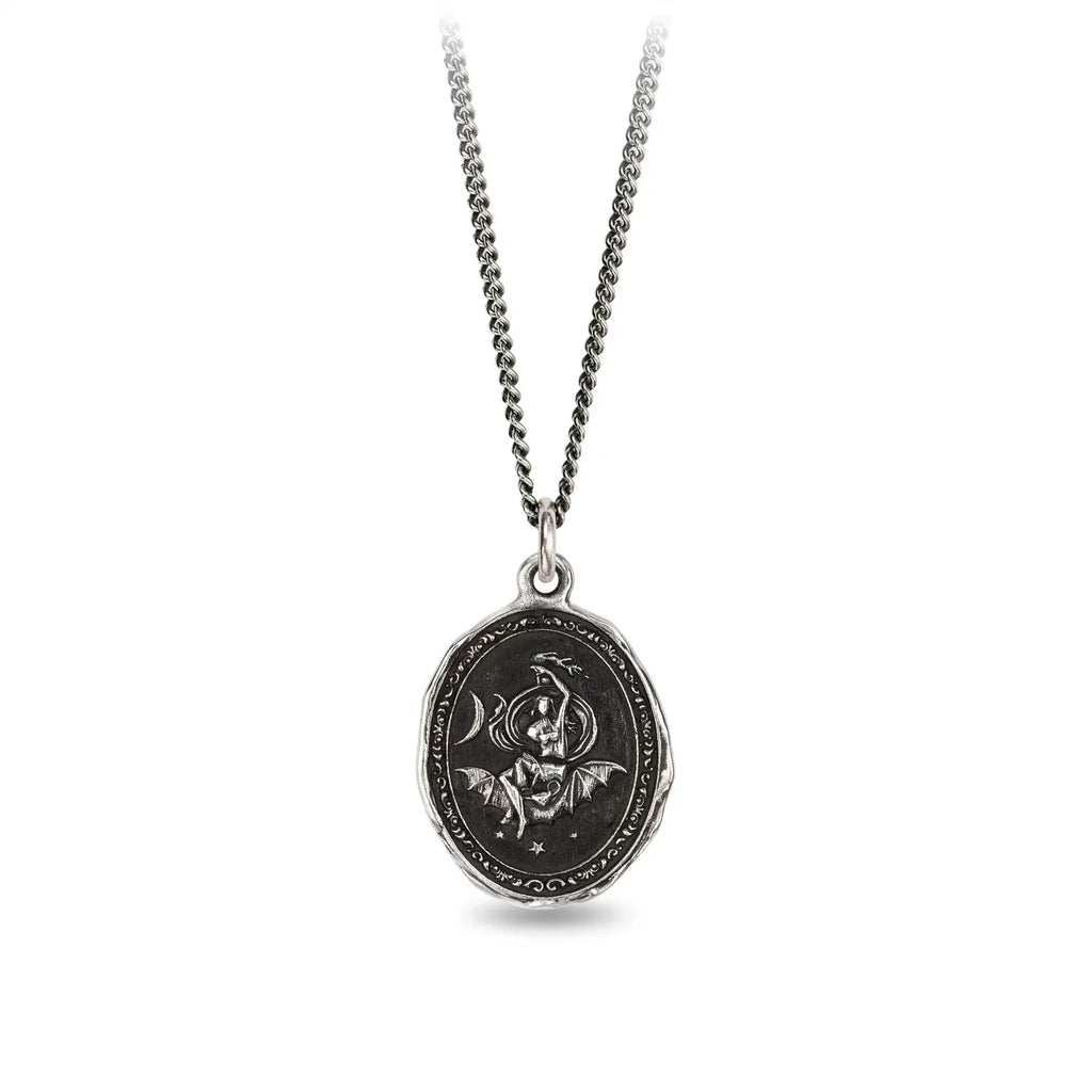 Pyrrha :: Nyx Goddess Silver Necklace 18"