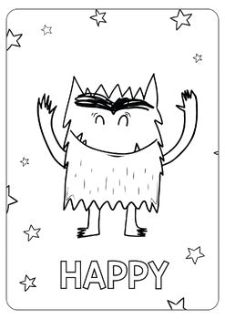 The Color Monster :: A Coloring Book About Emotions