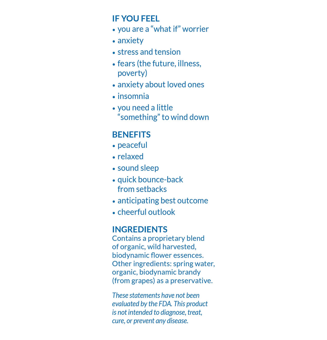 Alexis Smart Flower Remedies :: Peaceful Worrier