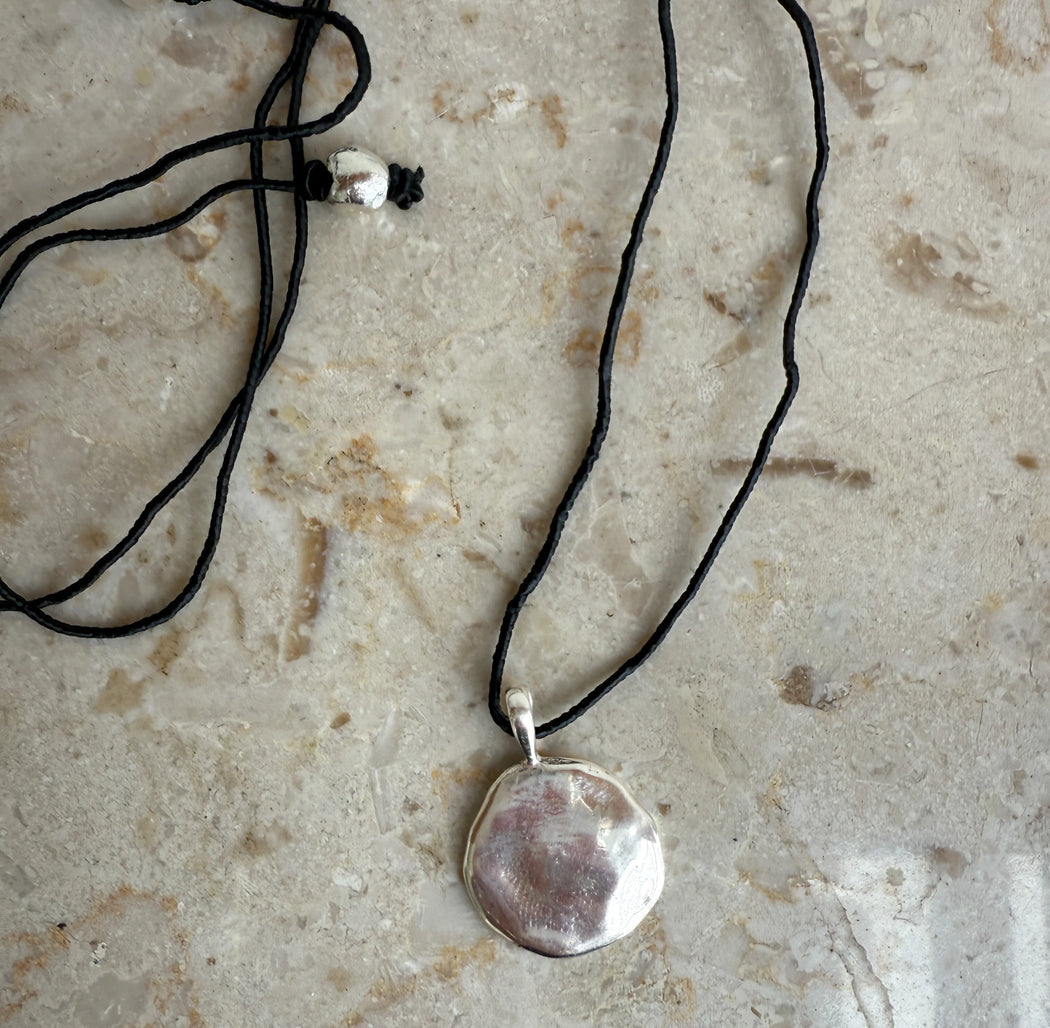 Mercurial Studio :: Silver and Silk Petra Necklace