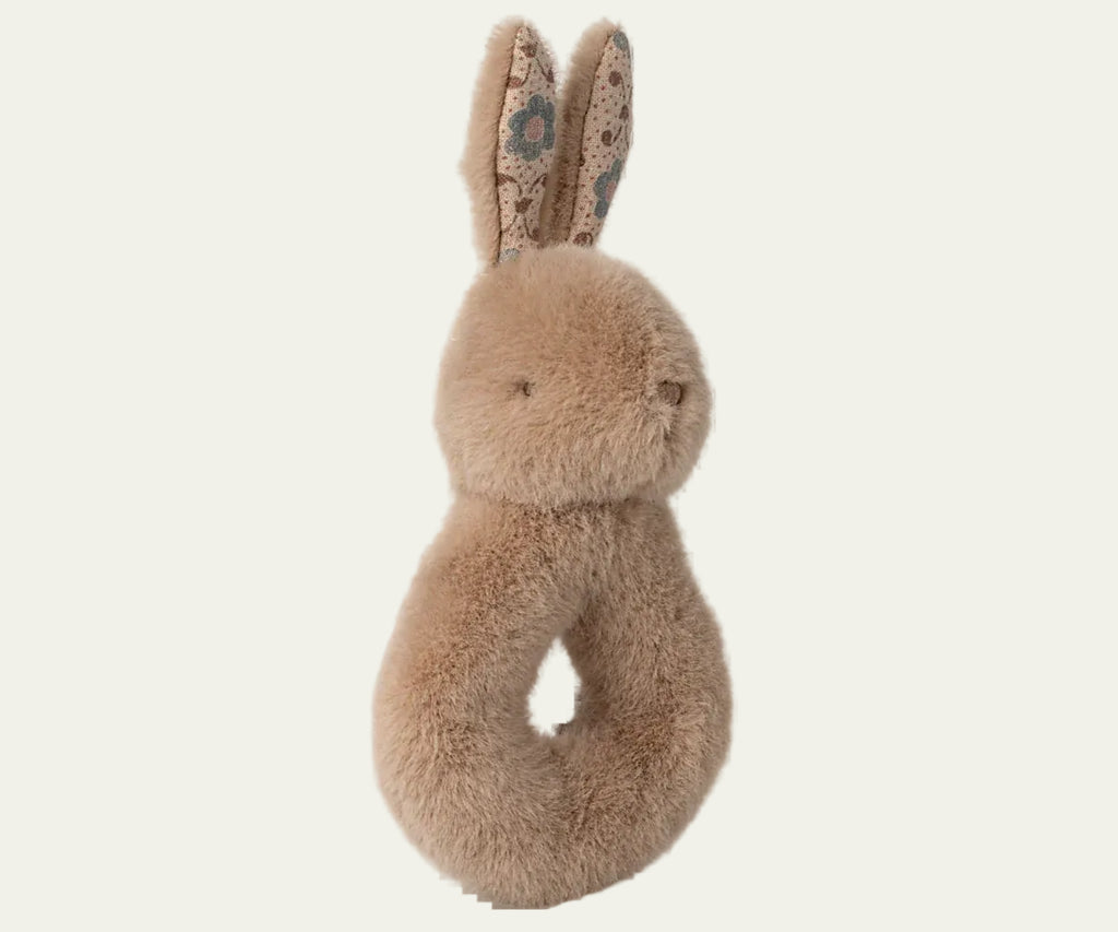Maileg :: Rabbit Rattle Set, Cream Peach