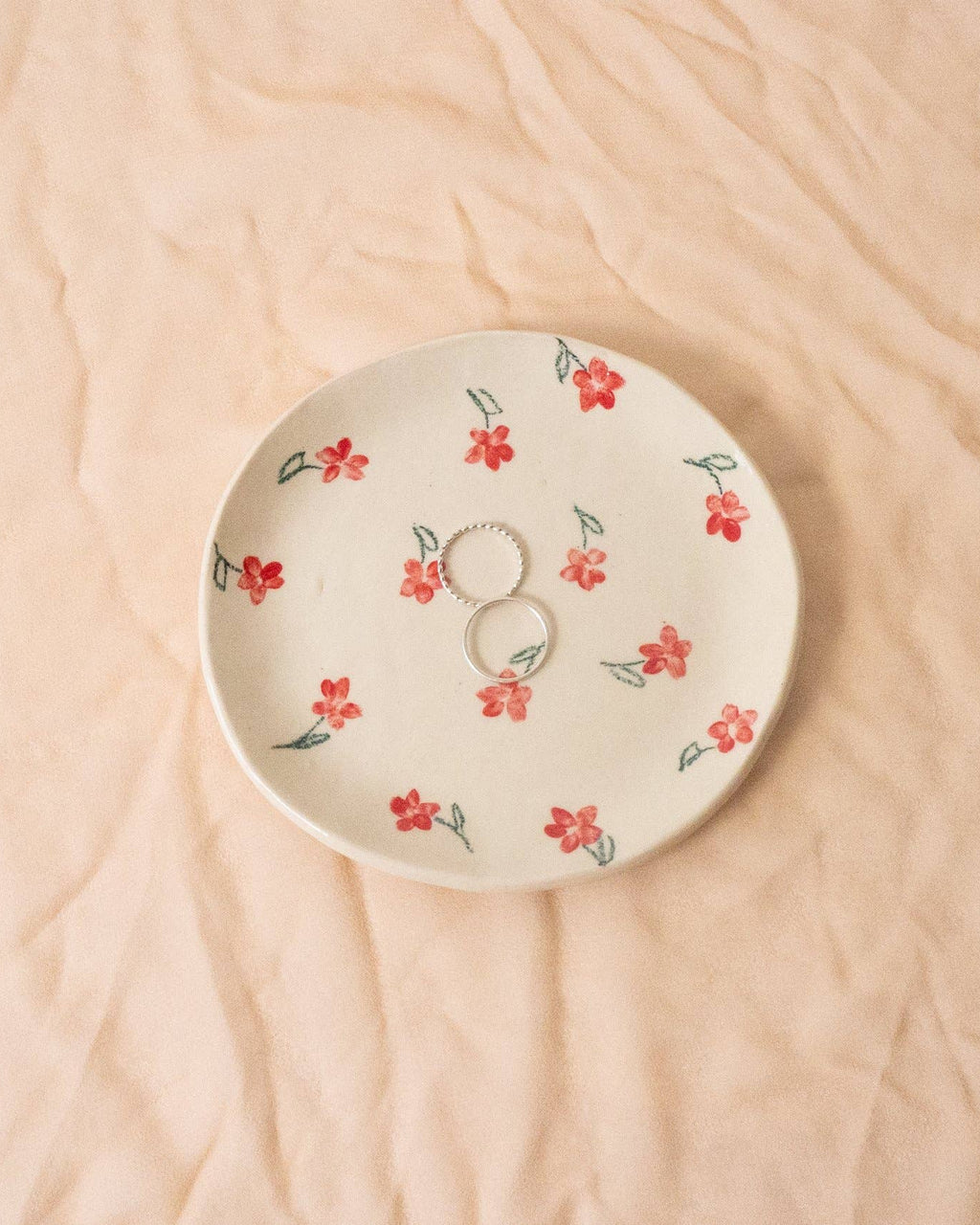 Erika Christine Ceramics :: Red Poppy Catchall Plate