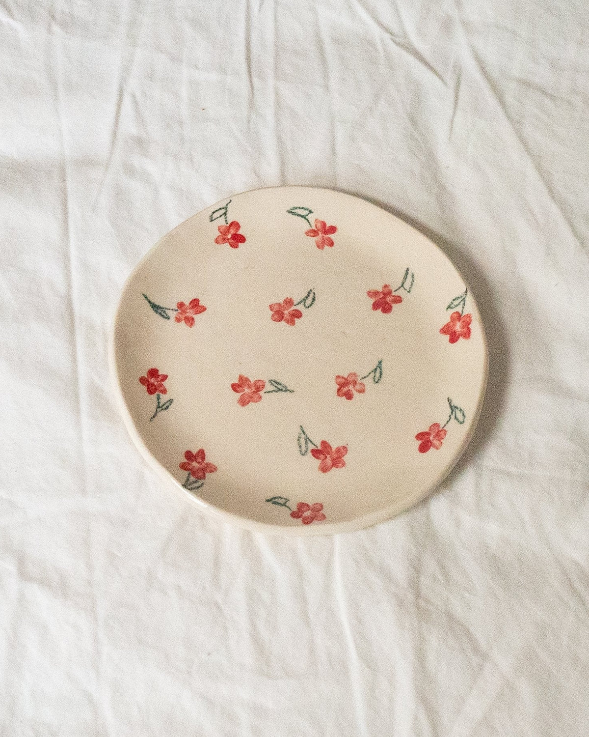Erika Christine Ceramics :: Red Poppy Catchall Plate