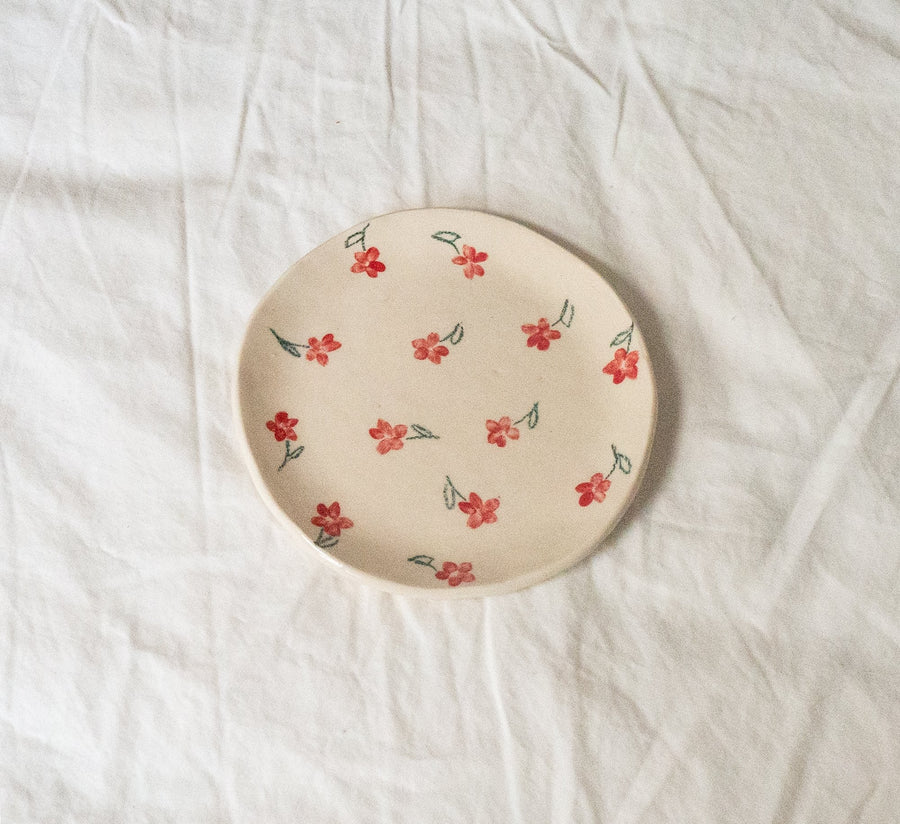 Erika Christine Ceramics :: Red Poppy Catchall Plate