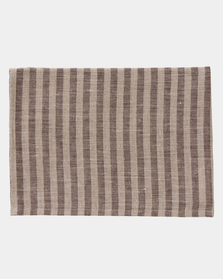 Fog Linen :: Kitchen Cloth, Brown Stripe