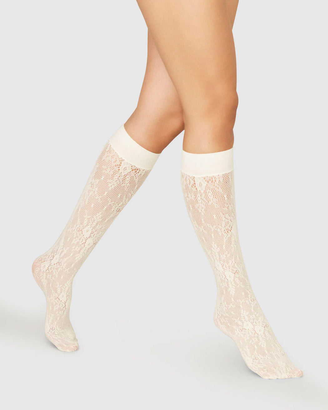 Swedish Stockings :: Rosa Lace Knee High Socks