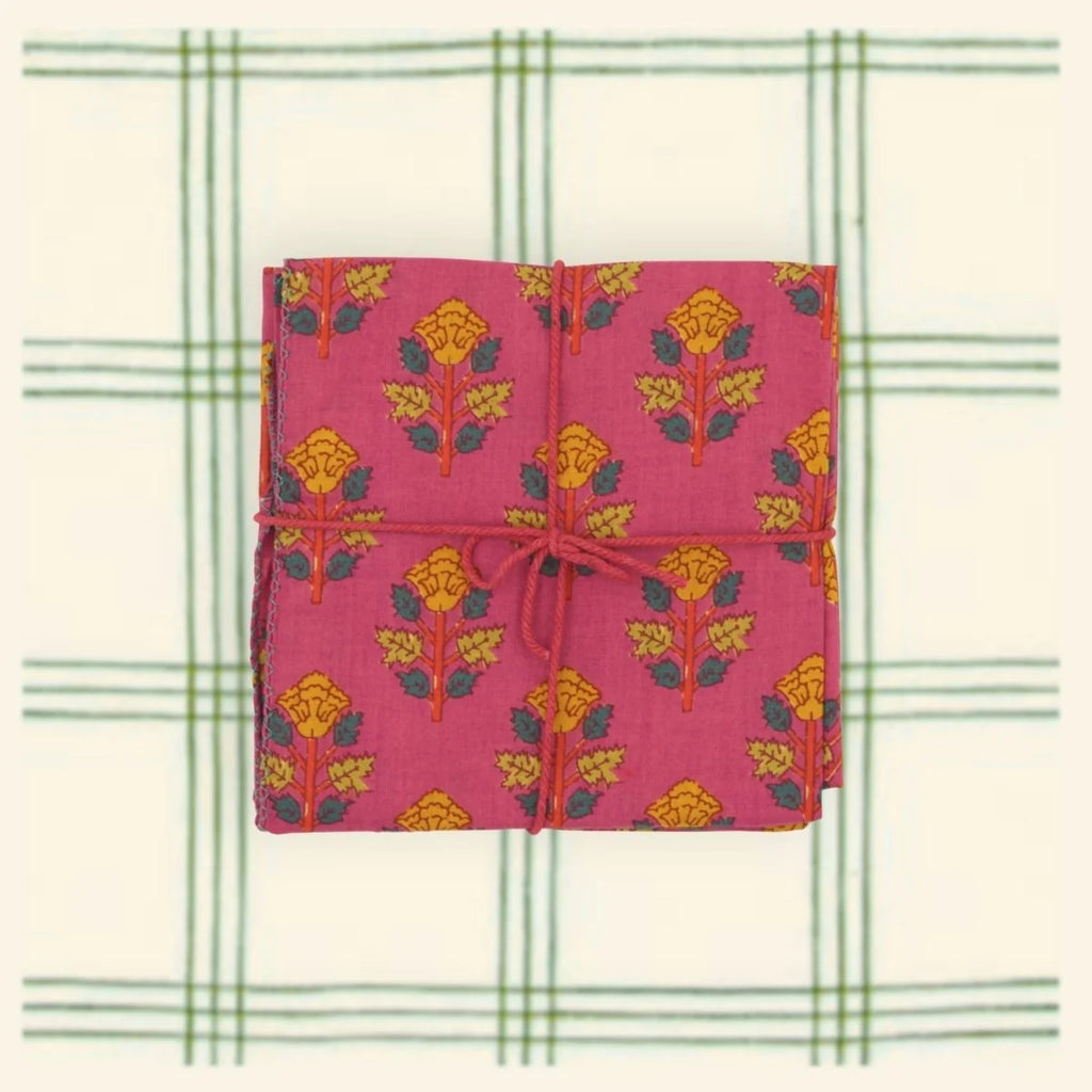 Suzette :: Napkins Belladone Carmine, Set of 4