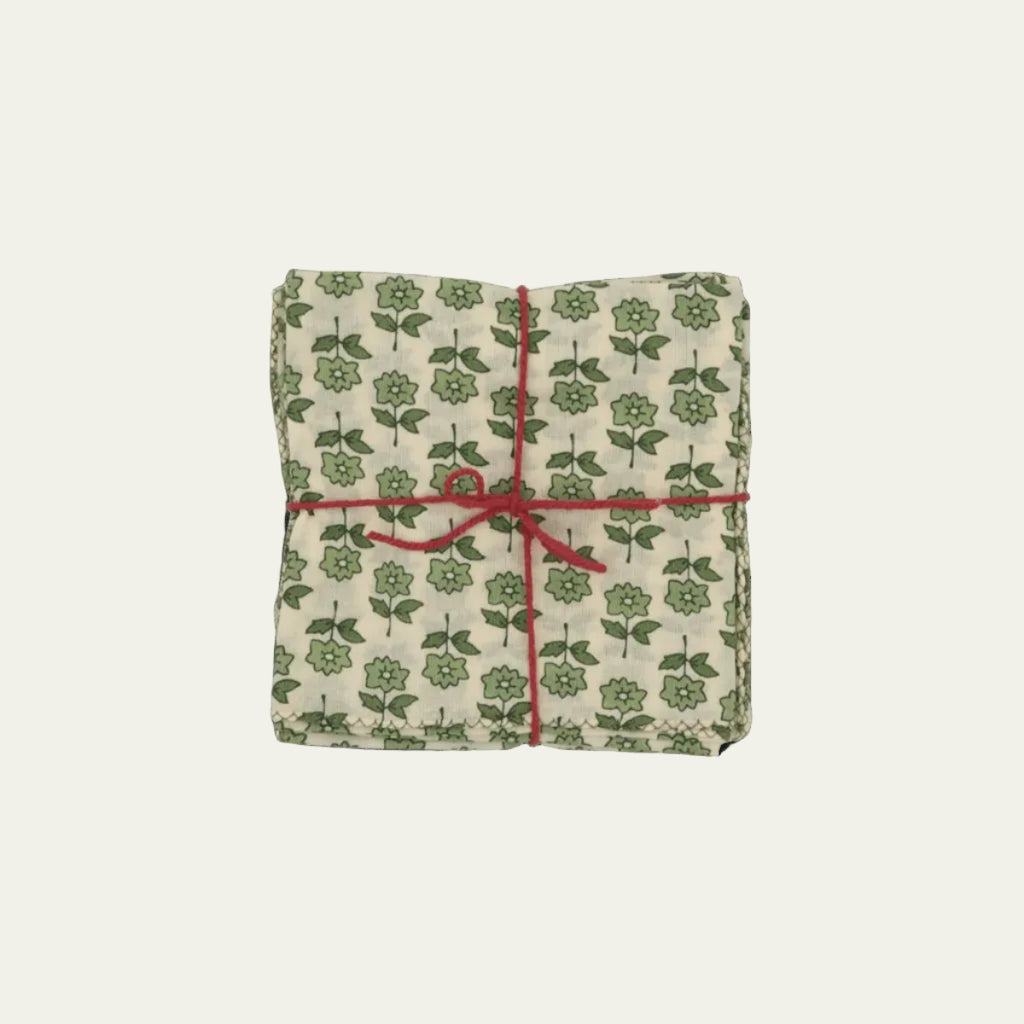 Suzette :: Napkins Bourrache Loden, Set of 4