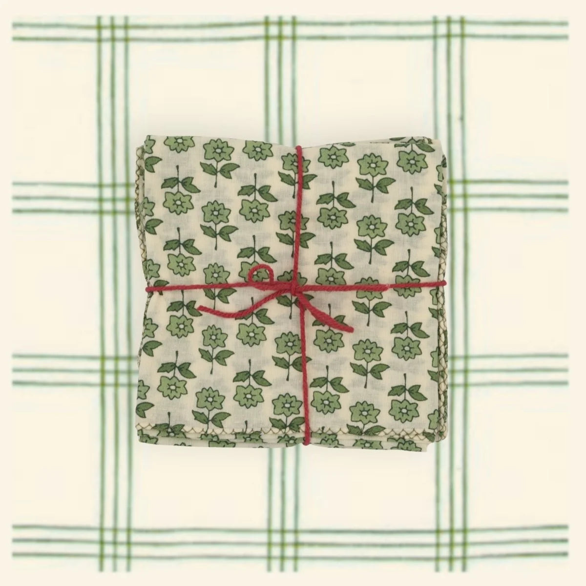 Suzette :: Napkins Bourrache Loden, Set of 4