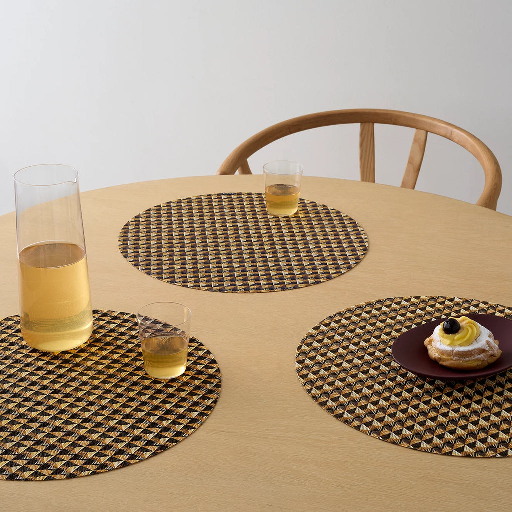Chilewich :: Crane Round Placemat, Honey