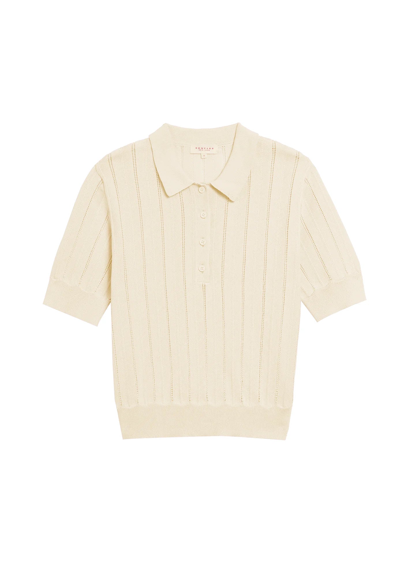 Demylee :: Vikki Pointelle Cotton Polo