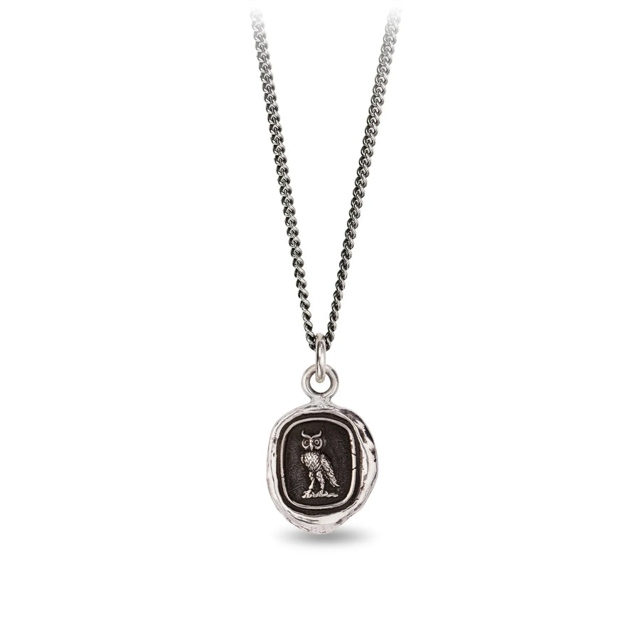 Pyrrha :: Watch Over Me Silver Necklace 16"