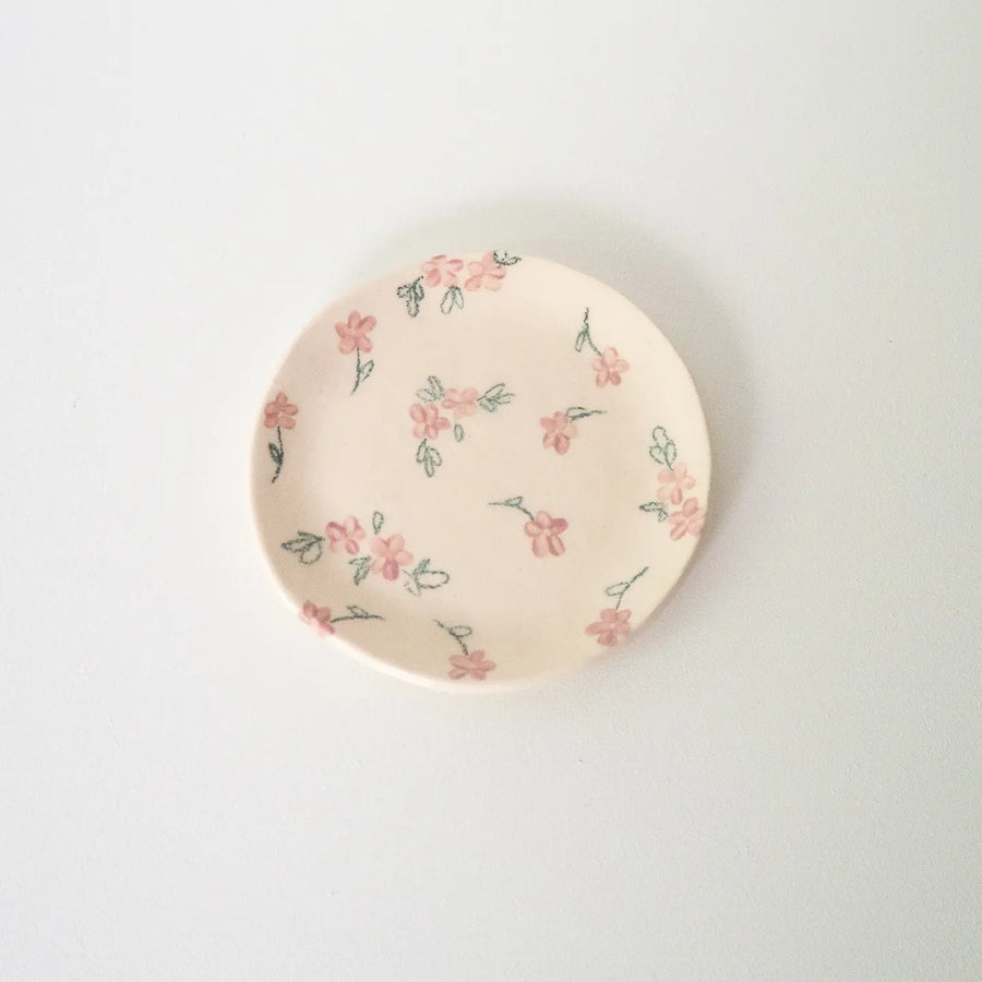 Erika Christine Ceramics :: Wild Flowers Ring Dish, Rose