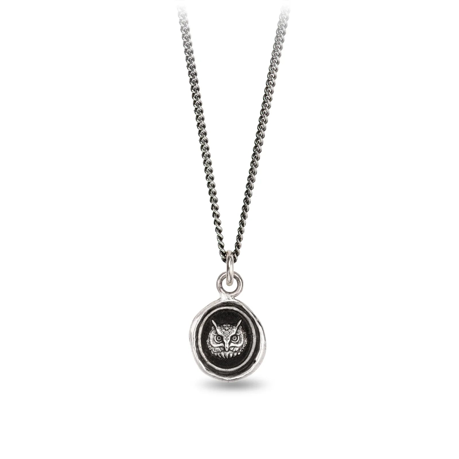 Pyrrha :: Witty Appreciation Silver Necklace 16"