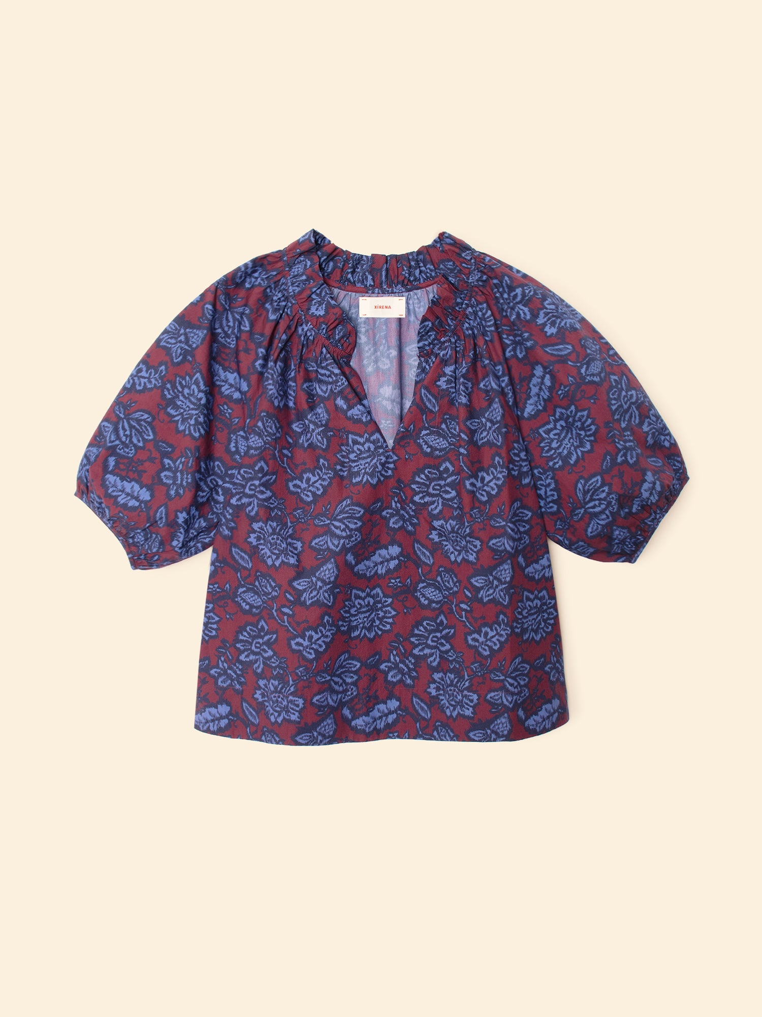 Xirena :: Clementine Top, Merlot Ink