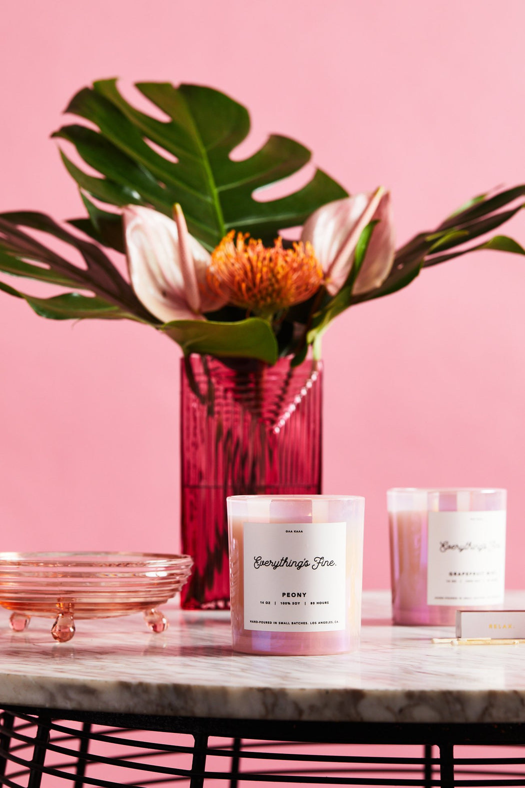 Everything’s Fine :: Peony Candle 14oz