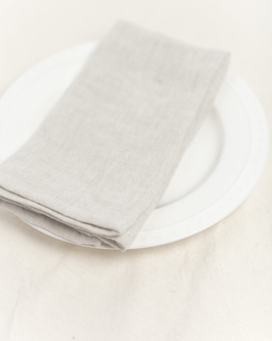 Creative Women :: Napkins, Set of 6, Stone Washed Linen - Hemmed, 5 Colors Available