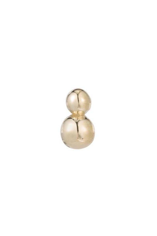Jennie Kwon Designs :: 2 Ball Gold Stud (SINGLE)