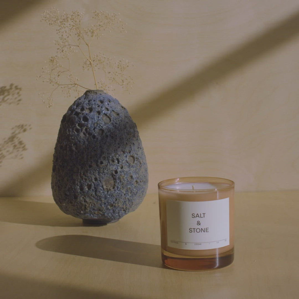 Salt & Stone :: Saffron & Cedar Candle