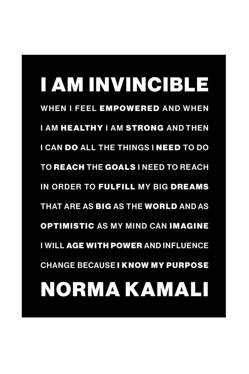 I Am Invincible :: Norma Kamali